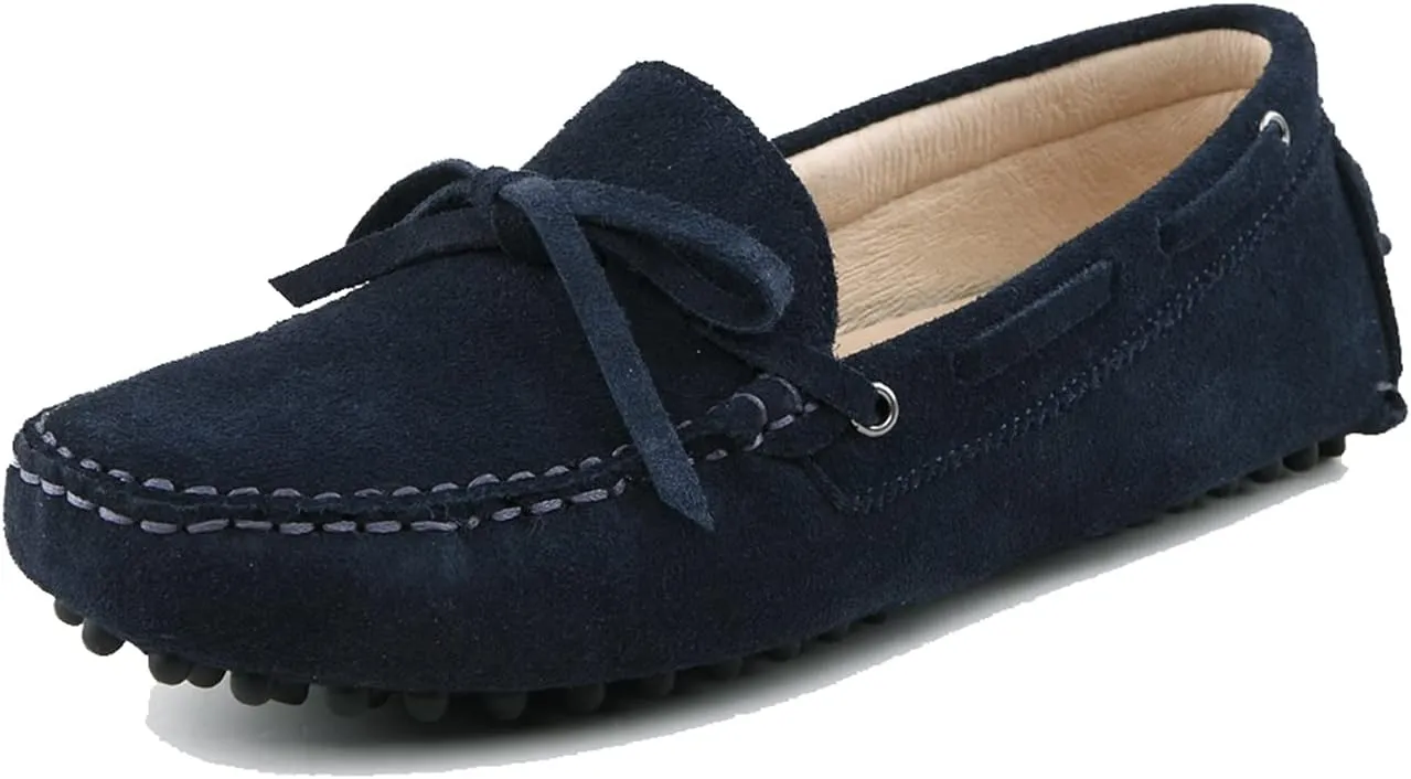 Hanfike Womens Casual Loafers Shoes Slip on Flats with Tassel Buckle Knot
