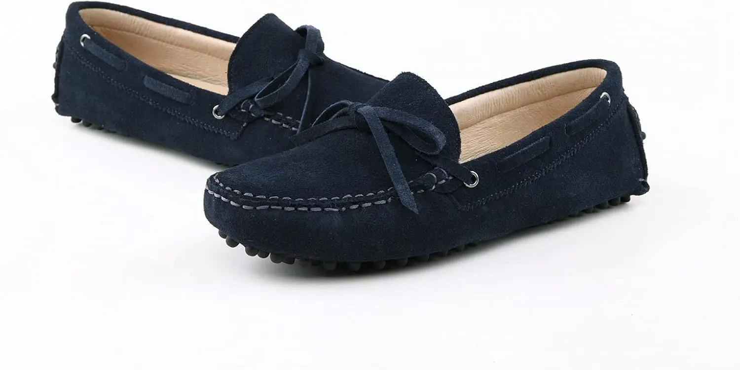 Hanfike Womens Casual Loafers Shoes Slip on Flats with Tassel Buckle Knot