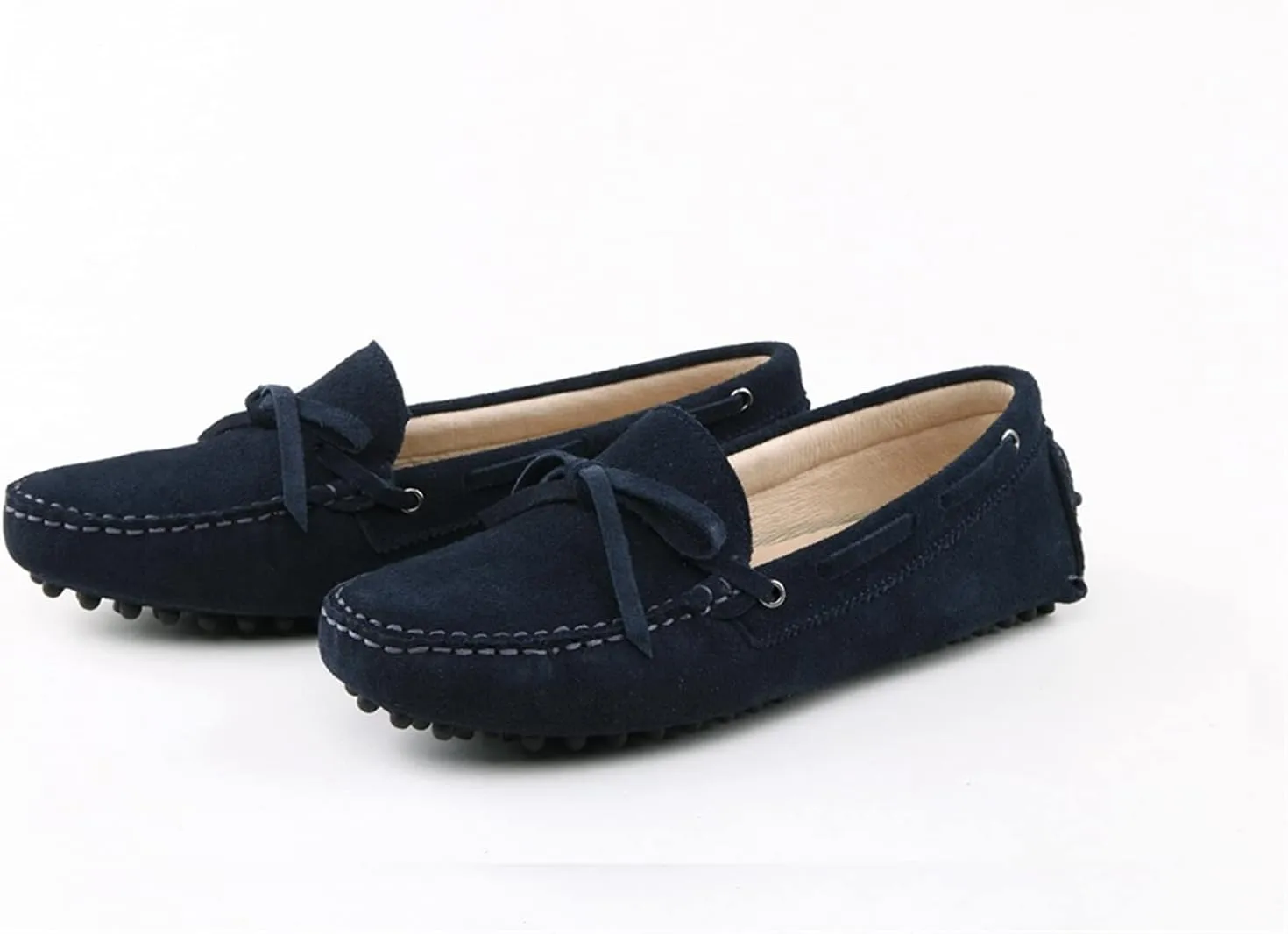 Hanfike Womens Casual Loafers Shoes Slip on Flats with Tassel Buckle Knot
