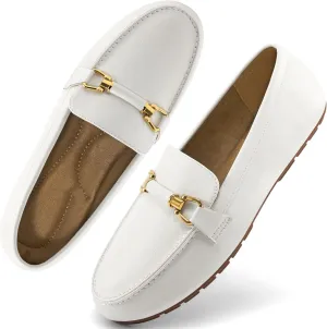 HARENCE Womens Loafers Casual Shoes: Comfortable Moccasins Business Dressy Flats Lightweight Slip On Work Shoes