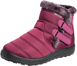 Hiking Boots for Women Waterproof Snow Boots Fleece Walking Shoes Cold Weather Plush Lined Snow Boots Duck Boots Women