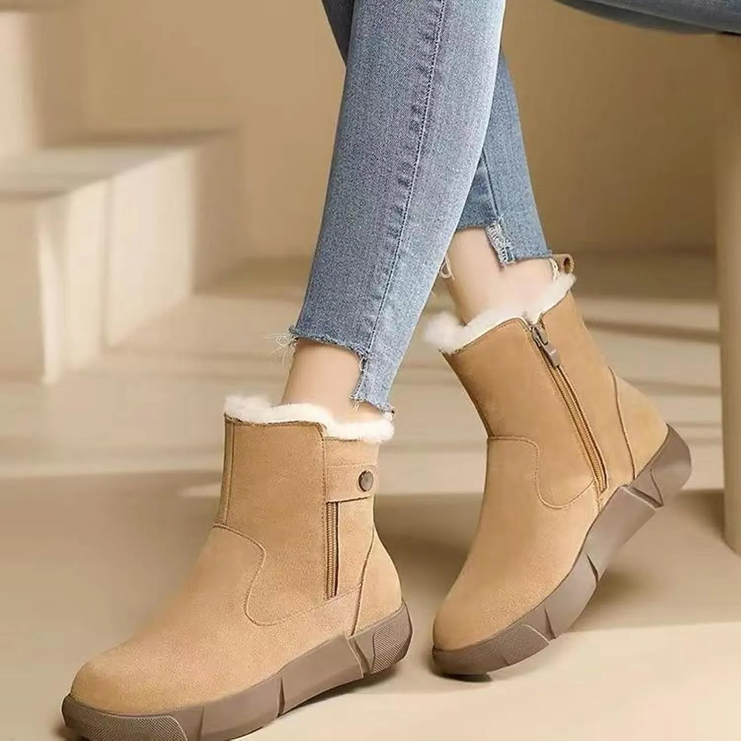 Hiking Boots for Women Waterproof Snow Boots Insulated Insulated Boots Athletic Outdoor Work Boots Snow Boots for Teens