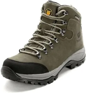 hiwalk Men's Waterproof Hiking Boots Breathable All-Terrain Lightweight Ankle Boots Trekking Working Climbing Shoes