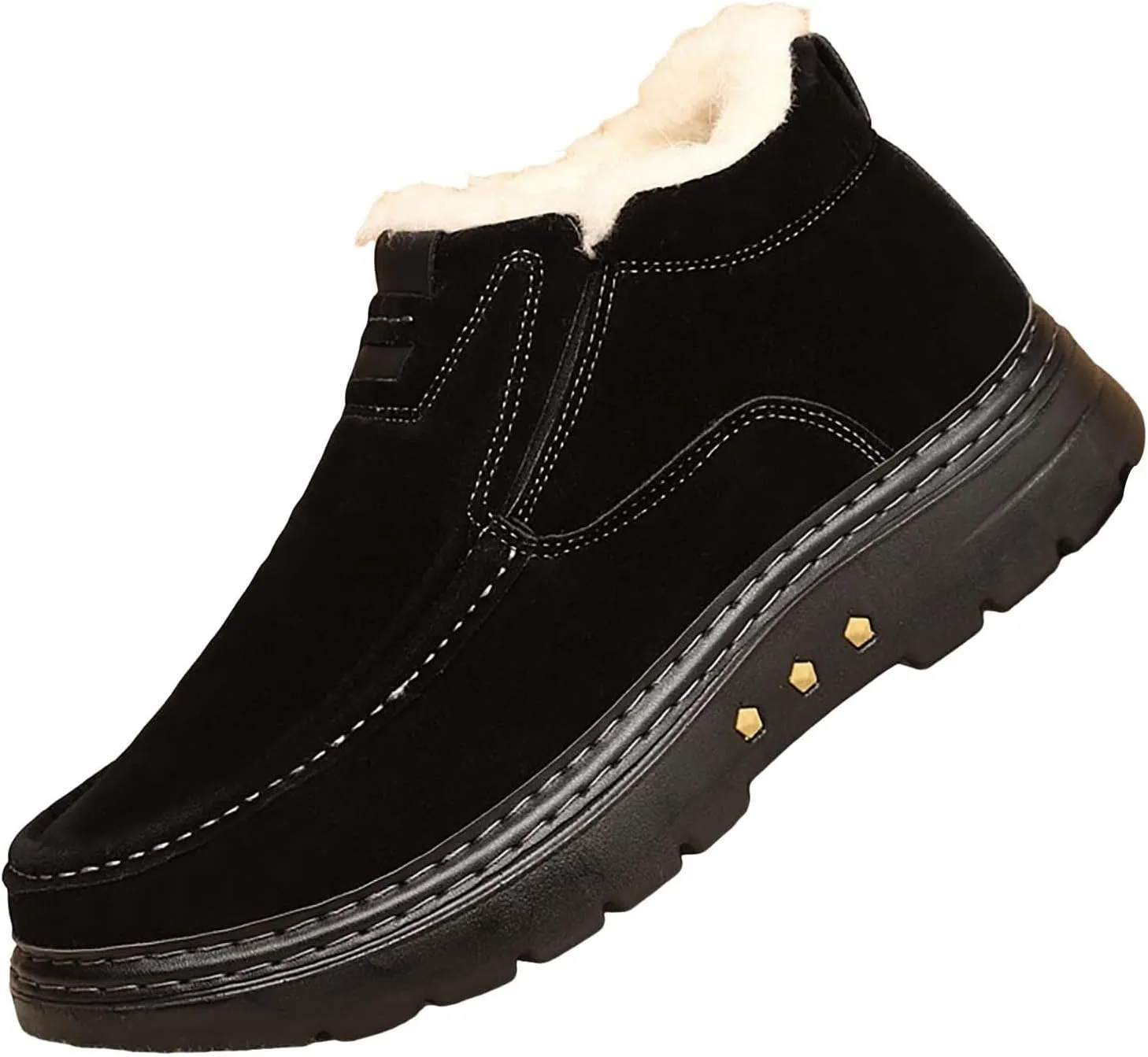 Insulated Hiking Boots Women aterproof Anti-Slip Plush Lined Snow Shoes For Women Slip On Casual Shoes