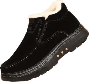 Insulated Hiking Boots Women aterproof Anti-Slip Plush Lined Snow Shoes For Women Slip On Casual Shoes