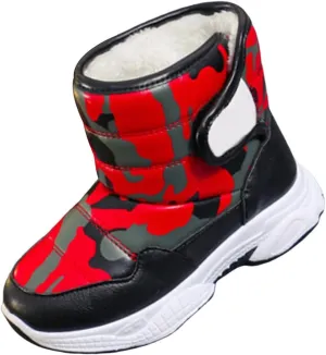 Insulated Snow Hiking Boots Plush Lined Non Slip Winter Walking Shoes Leather Waterproof Platform Boots For Girl