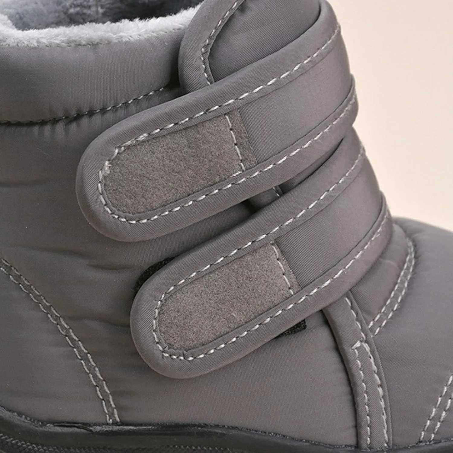 Insulated Snow Shoes For Boy Winter Walking Shoes For Baby Non Slip Ankle Boots Waterproof Plush Lined Hiking Boots