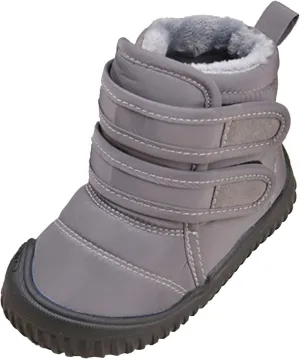 Insulated Snow Shoes For Boy Winter Walking Shoes For Baby Non Slip Ankle Boots Waterproof Plush Lined Hiking Boots