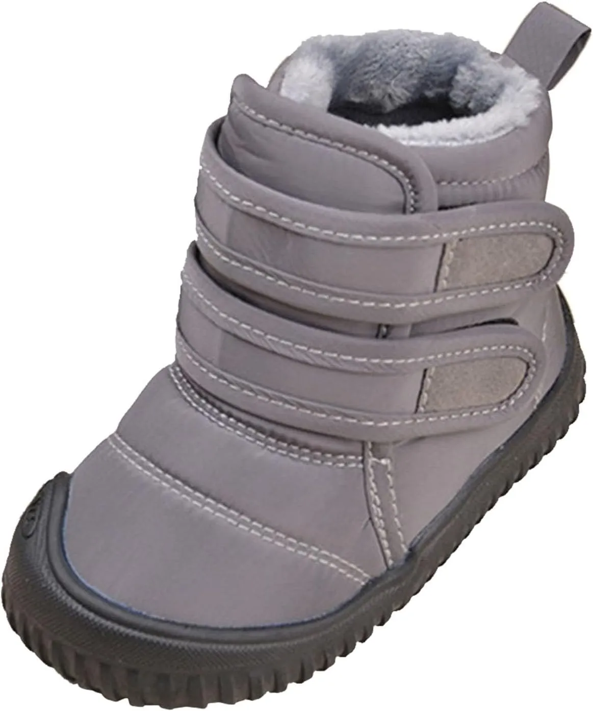 Insulated Snow Shoes For Boy Winter Walking Shoes For Baby Non Slip Ankle Boots Waterproof Plush Lined Hiking Boots