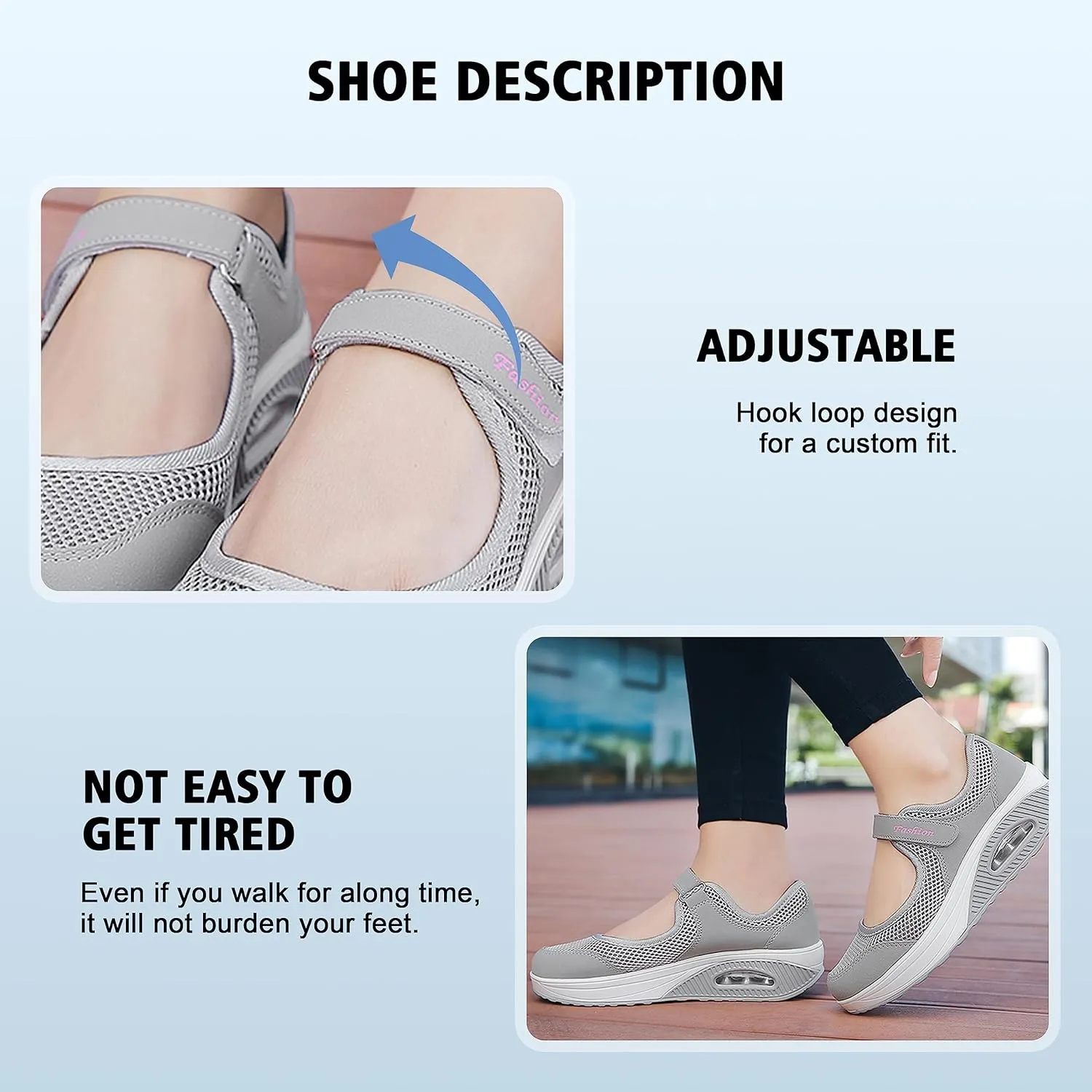 jukka Women's Fashion Flying Woven Cosy Size 3.5-8UK Walking Shoes Super Lightweight Gym Sports Running Shoes Shock Absorbing Trainers