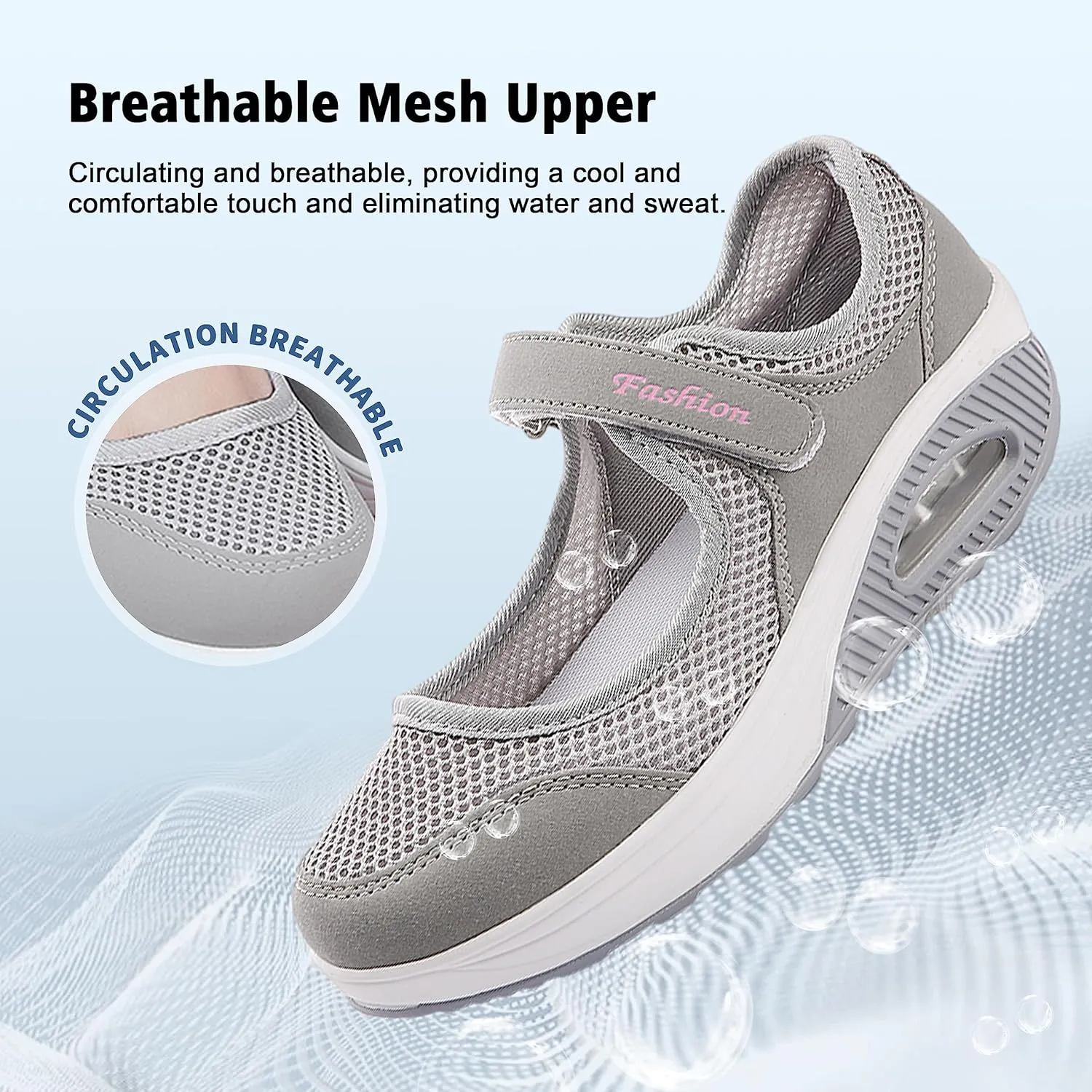 jukka Women's Fashion Flying Woven Cosy Size 3.5-8UK Walking Shoes Super Lightweight Gym Sports Running Shoes Shock Absorbing Trainers