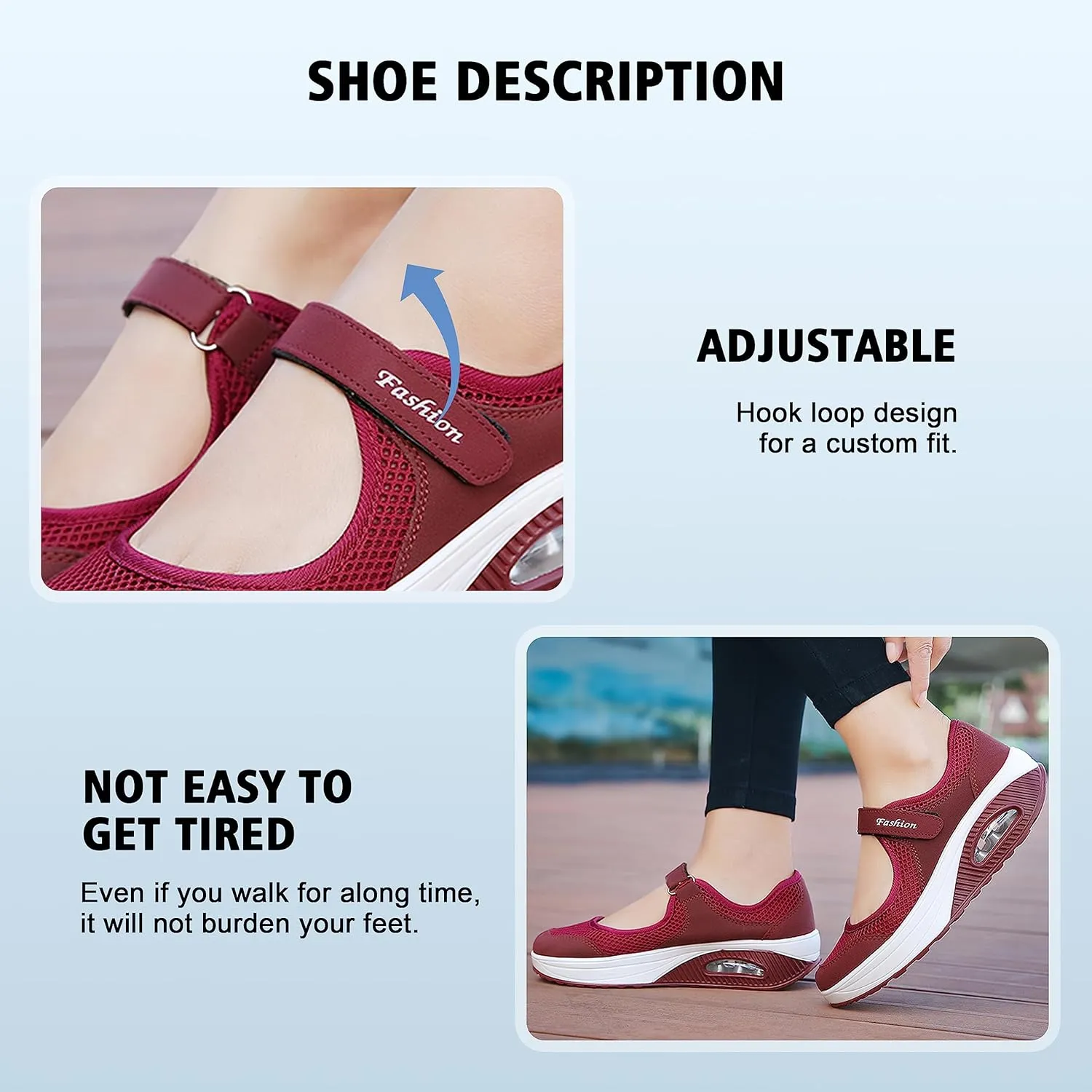 jukka Women's Fashion Flying Woven Cosy Size 3.5-8UK Walking Shoes Super Lightweight Gym Sports Running Shoes Shock Absorbing Trainers