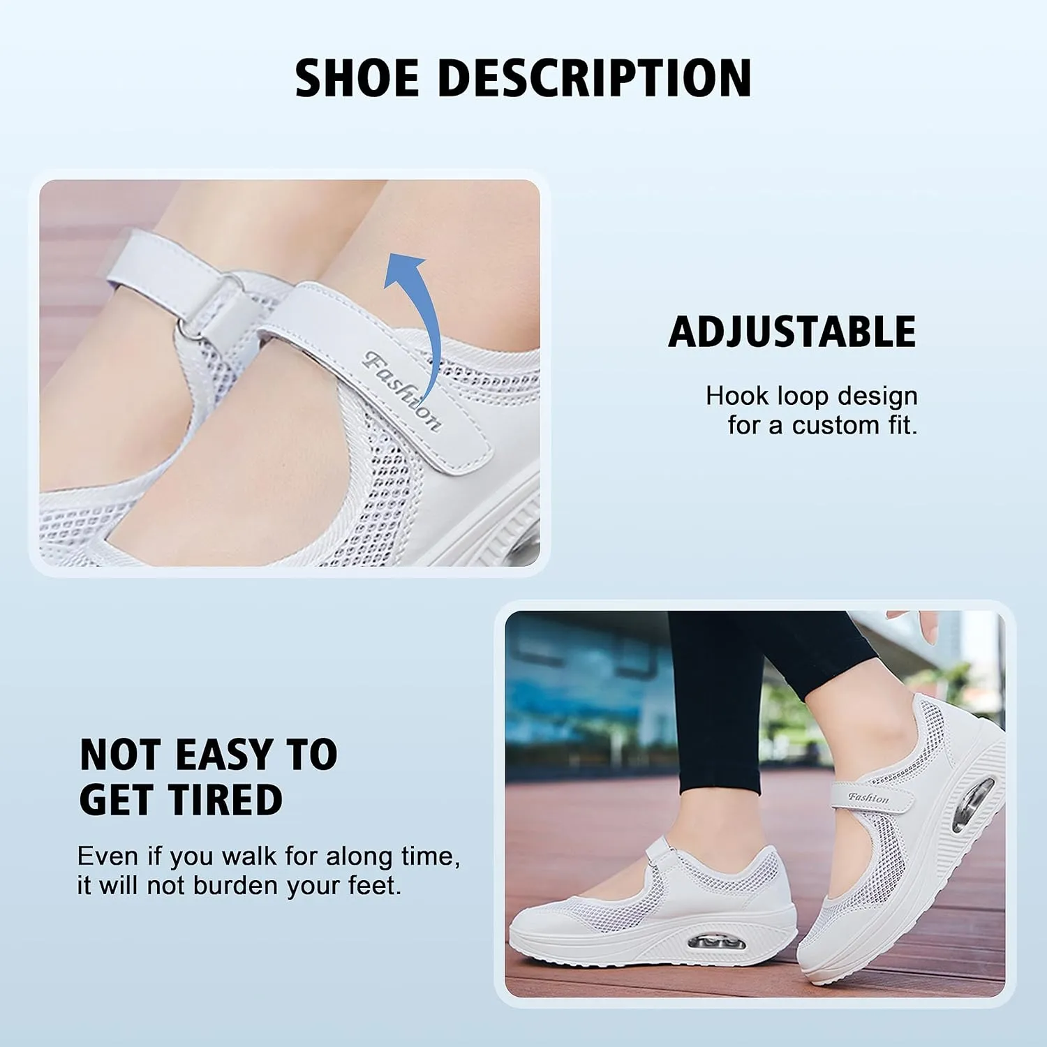 jukka Women's Fashion Flying Woven Cosy Size 3.5-8UK Walking Shoes Super Lightweight Gym Sports Running Shoes Shock Absorbing Trainers