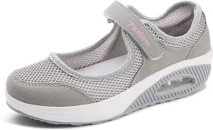 jukka Women's Fashion Flying Woven Cosy Size 3.5-8UK Walking Shoes Super Lightweight Gym Sports Running Shoes Shock Absorbing Trainers