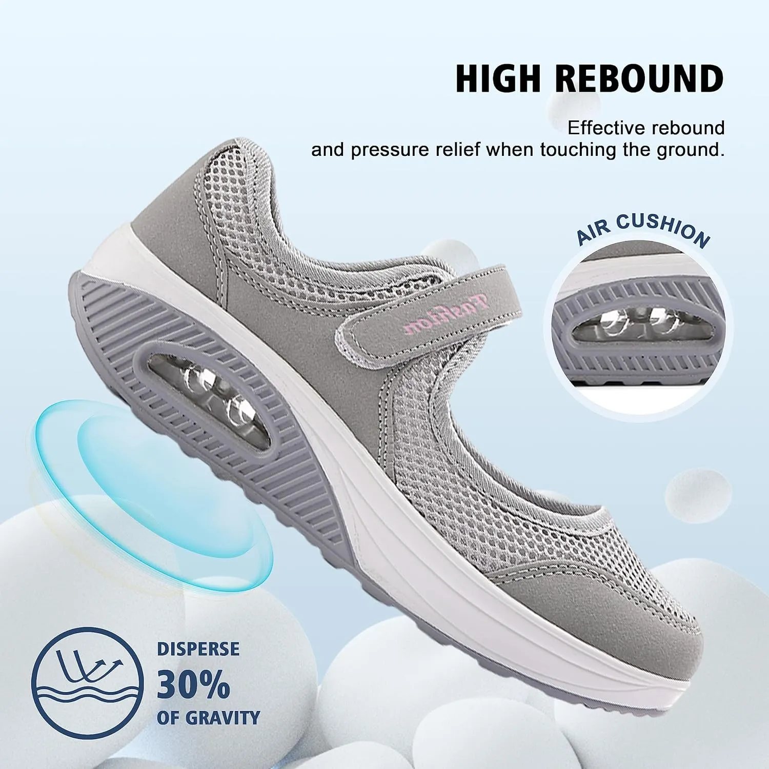 jukka Women's Fashion Flying Woven Cosy Size 3.5-8UK Walking Shoes Super Lightweight Gym Sports Running Shoes Shock Absorbing Trainers