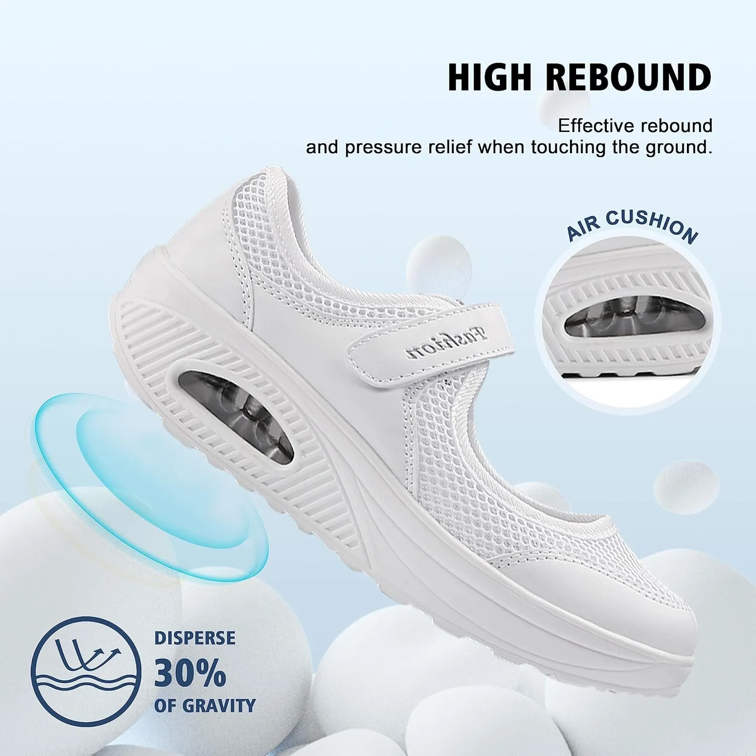 jukka Women's Fashion Flying Woven Cosy Size 3.5-8UK Walking Shoes Super Lightweight Gym Sports Running Shoes Shock Absorbing Trainers