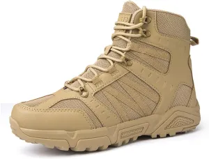 Kervaky Men's Military Tactical Boots Combat Boots Waterproof Boots Lightweight Working boots Non-slip Boots Outdoor Hiking Boots