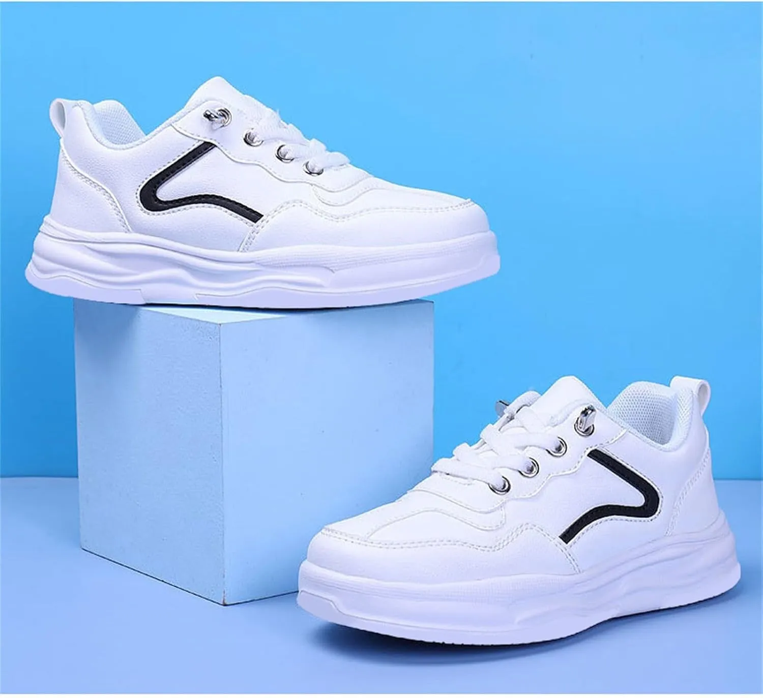 Kids Casual Shoes Cool Stylish Going Out Walking Sneakers for Little/Big Boys Girls Low Cut Skateboarding Shoes