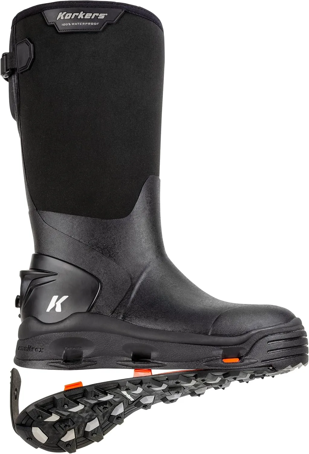 Korkers Men's Neo Arctic Rubber Boots - Includes Interchangeable All Terrain Sole