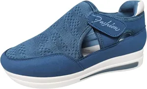 Ladmiple Shoes For Women Slip On Sneakers Running Shoes Non Slip Tennis Walking Sneakers Fashion Slip On Platform Shoes
