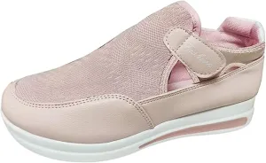 Ladmiple Shoes For Women Slip On Sneakers Running Shoes Non Slip Tennis Walking Sneakers Fashion Slip On Platform Shoes