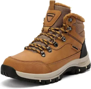 Lamincoa Mens Snow Boots Water Resistant Hiking Boots for Men Non-slip Winter Outdoor Warm Comfort Camping Backpacking Shoe
