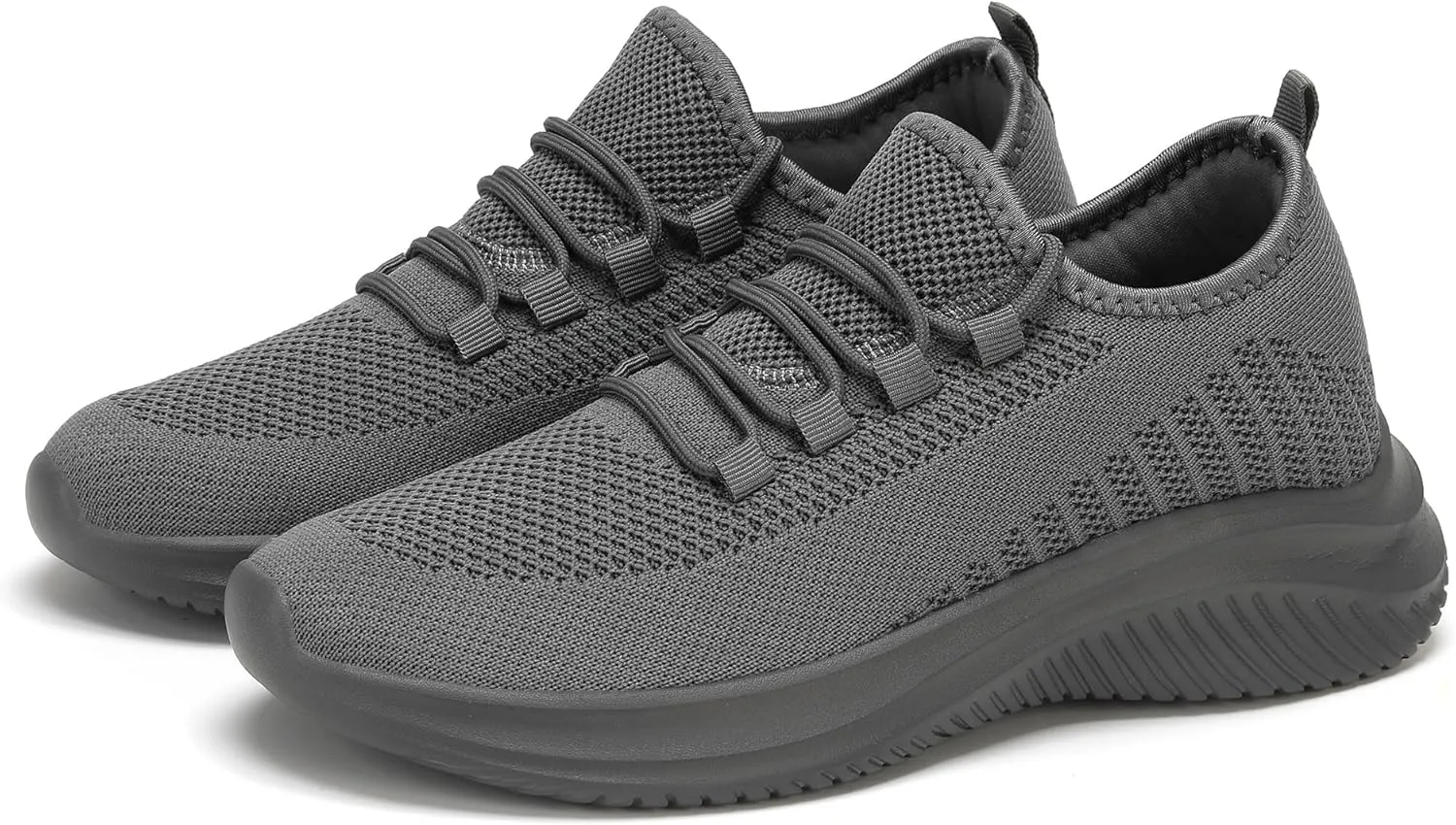 LCGJR Men's Walking Shoes Ultra Light Running Casual Sneakers Slip-on Workout Tennis Shoes for Male Mesh Breathable Comfort Outdoor Indoor