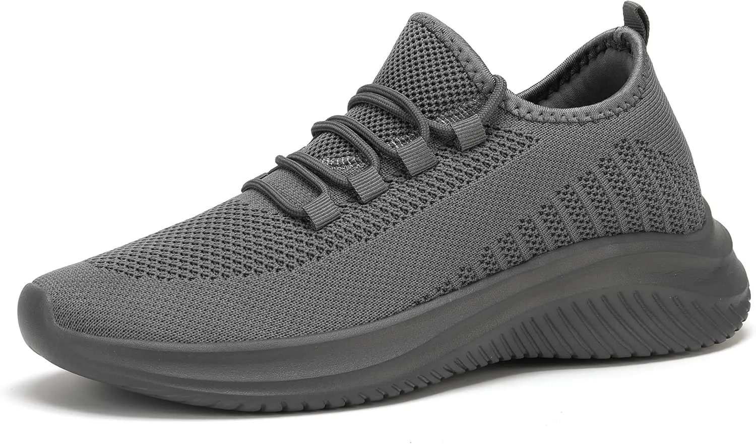 LCGJR Men's Walking Shoes Ultra Light Running Casual Sneakers Slip-on Workout Tennis Shoes for Male Mesh Breathable Comfort Outdoor Indoor