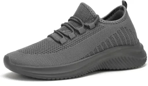 LCGJR Men's Walking Shoes Ultra Light Running Casual Sneakers Slip-on Workout Tennis Shoes for Male Mesh Breathable Comfort Outdoor Indoor