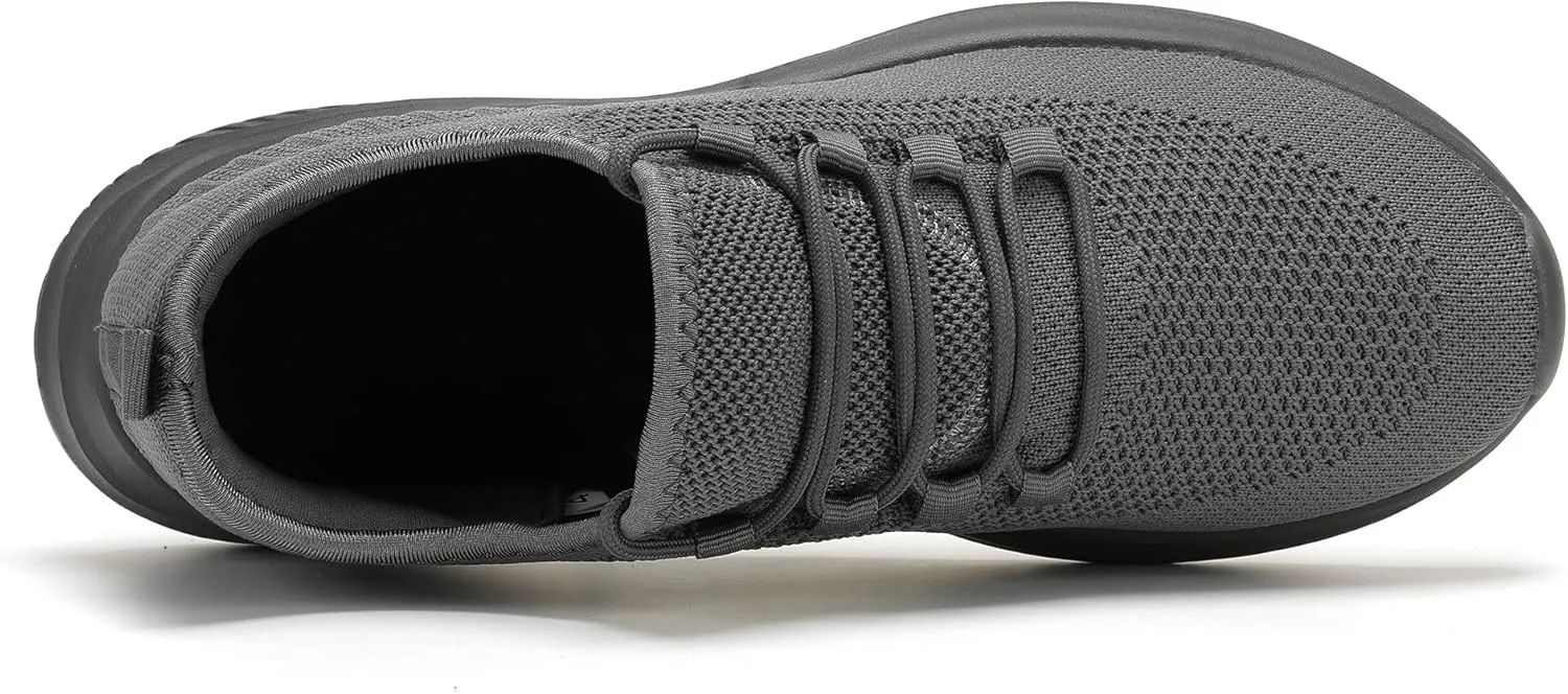 LCGJR Men's Walking Shoes Ultra Light Running Casual Sneakers Slip-on Workout Tennis Shoes for Male Mesh Breathable Comfort Outdoor Indoor