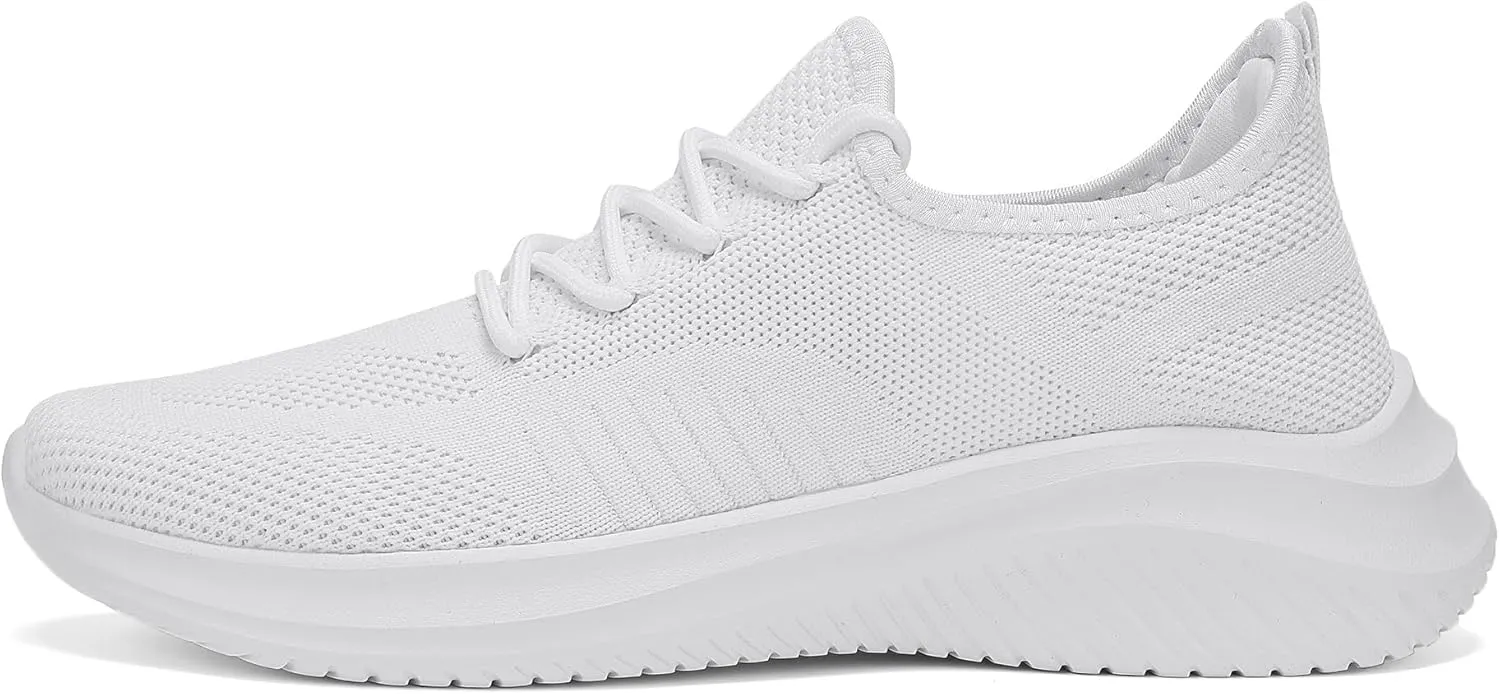 LCGJR Men's Walking Shoes Ultra Light Running Casual Sneakers Slip-on Workout Tennis Shoes for Male Mesh Breathable Comfort Outdoor Indoor