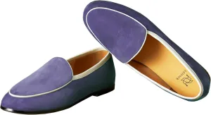 LEHOOR Women Comfy Flat Suede Loafers Round Closed Toe Slip On Penny Loafer Comfortable Ballet Flats Two-Toned Office Work Flat Shoes Ladies Ballerina Flats Classic Daily Driver Club Spring 4-11 M US