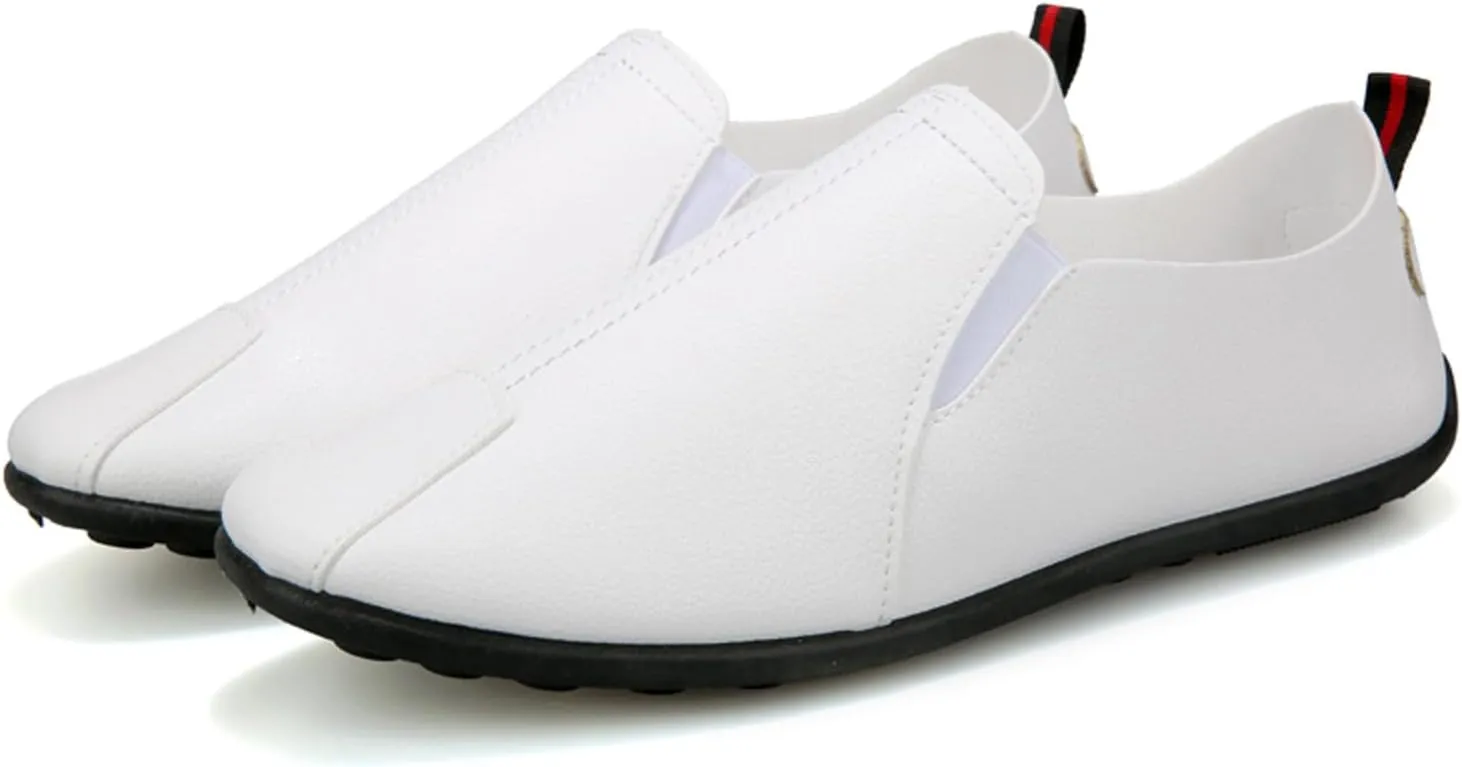 Leisure Men's Four Seasons Non Slip Flat Round Toe Breathable Slip On Lazy Leisure Shoes Athletic Shoes