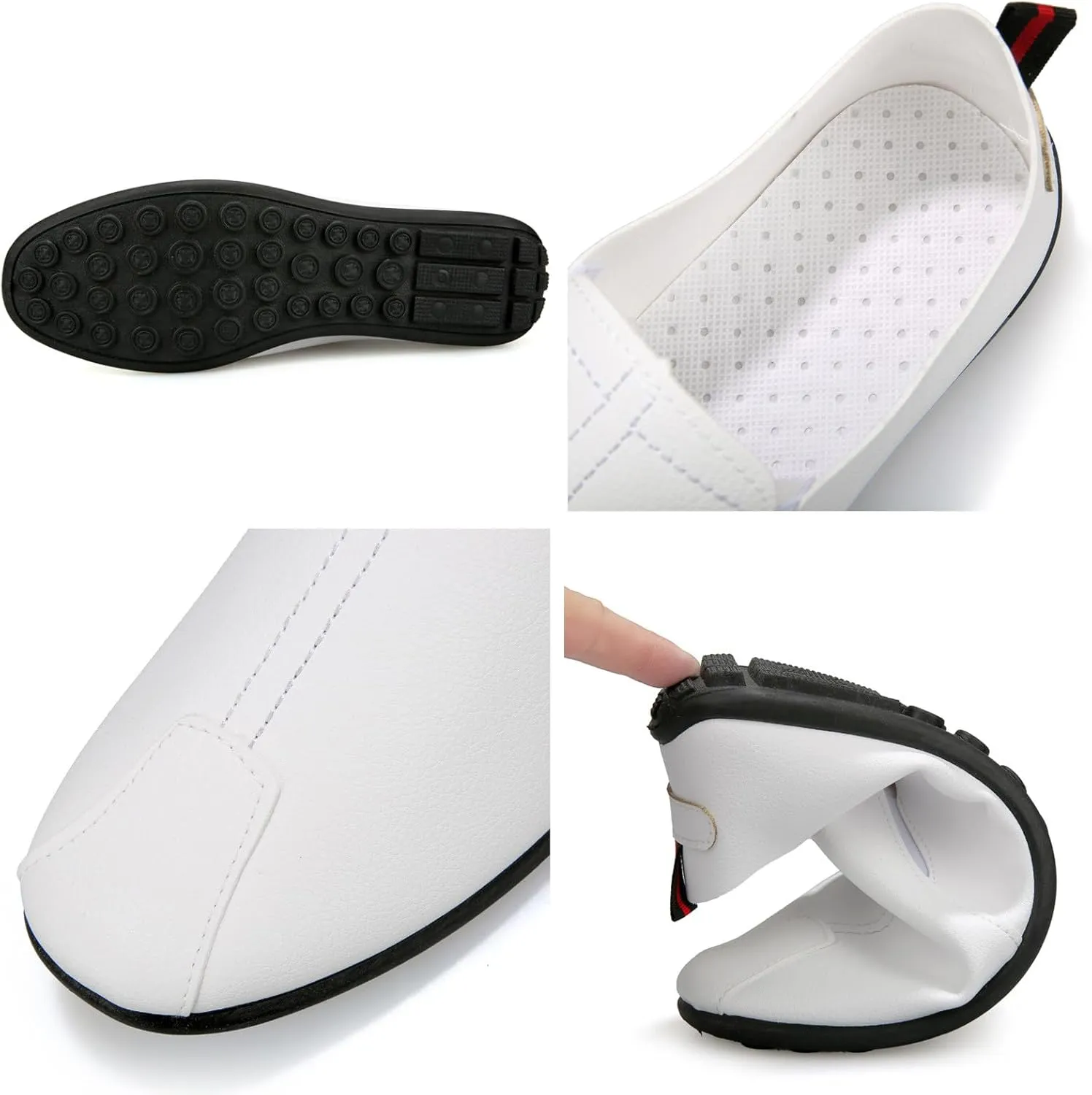 Leisure Men's Four Seasons Non Slip Flat Round Toe Breathable Slip On Lazy Leisure Shoes Athletic Shoes