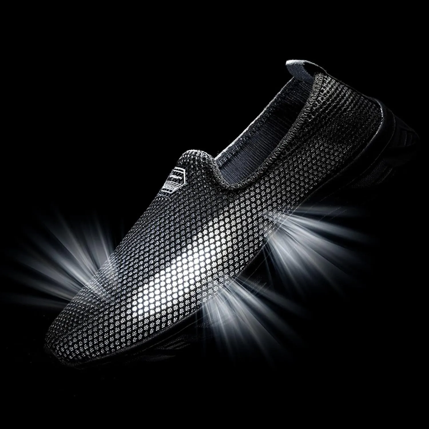Lightweight Diabetic Shoes for Men Breathable and Light Outdoor Comfy Walking Shoe Elastic Fly Woven Mesh Shoes