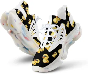 Little Duck with Glasses Men's Running Shoes Lightweight Walking Shoe Breathable Sneaker