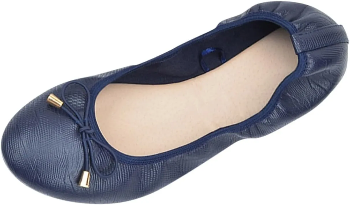 Loafers for Women Women's Fashion Bow Casual Ballet Pointed Toe Shoes Work Shoes