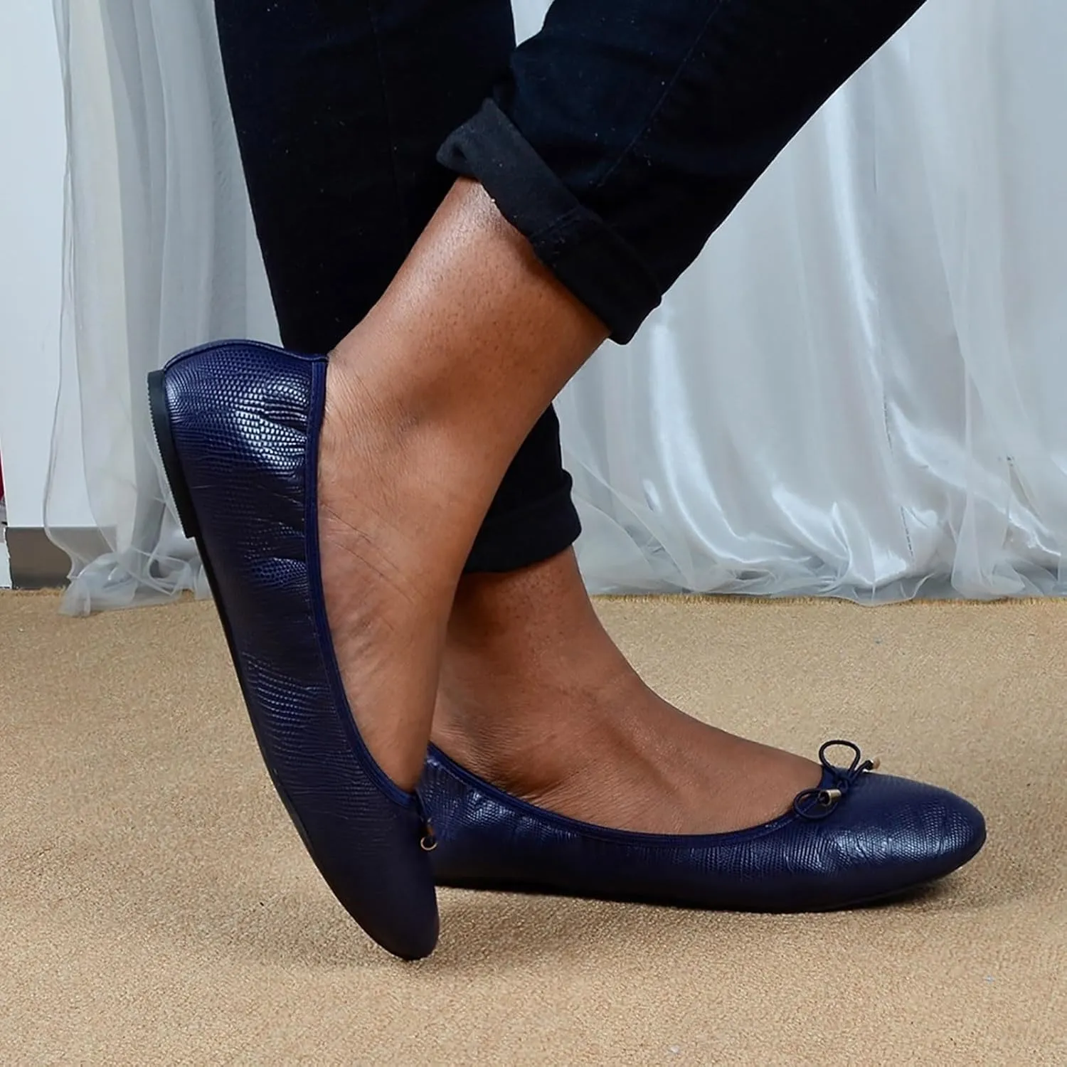 Loafers for Women Women's Fashion Bow Casual Ballet Pointed Toe Shoes Work Shoes
