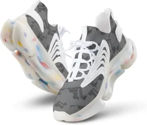 Maryland Art Map Men's Running Shoes Lightweight Walking Shoe Breathable Sneaker