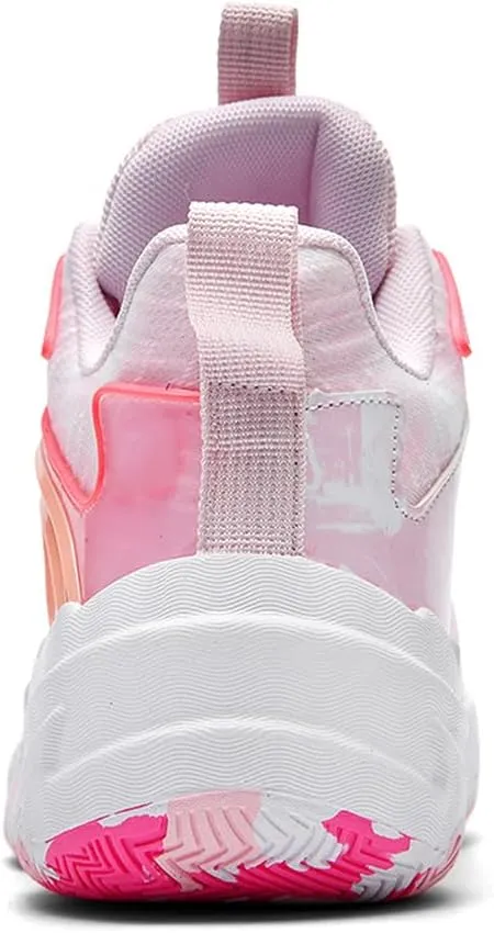 MAUGELY Men's High Top Basketball Sneakers Breathable Non Slip Student Youth Casual Comfortable Shoes