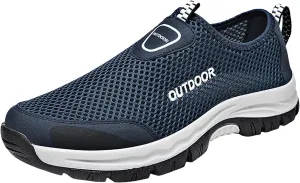Men Shoes Comfortable Soft Sole Breathable Casual Shoes Summer Mesh Hollow Breathable Mens Casual Sneaker