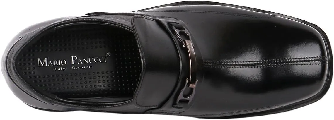 Men Shoes Increase Height Ultra Light Comfy Wide Feet Loafer Square, 3" Taller