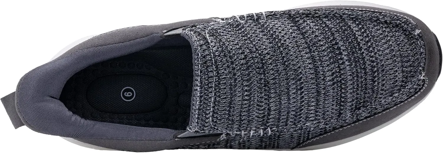 Men Walking Shoes Easy Slip On Causual Loafers,Comfortable Canvas Lightweight Platform Sneakers