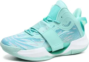 Men Women Fashion Basketball Shoes High Top Sneakers Outdoor Training Running Tennis Shoes Lightweight Comfortable Casual Sports Walking Shoes