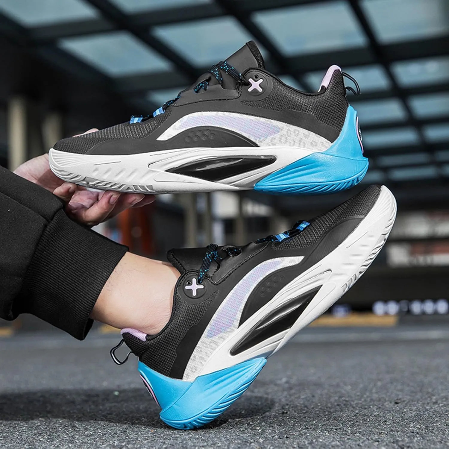 Men Women Lace Up Fashion Lightweight Casual Basketball Shoes Skateboarding Shoes