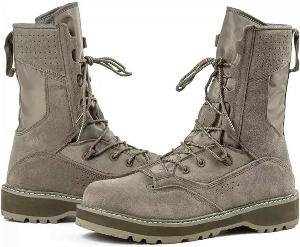 Mens 8 inch Tactical Military Combat Swat Desert Boots Hiking BootsTrekking Backpacking Outdoor Work Boots-ZD04