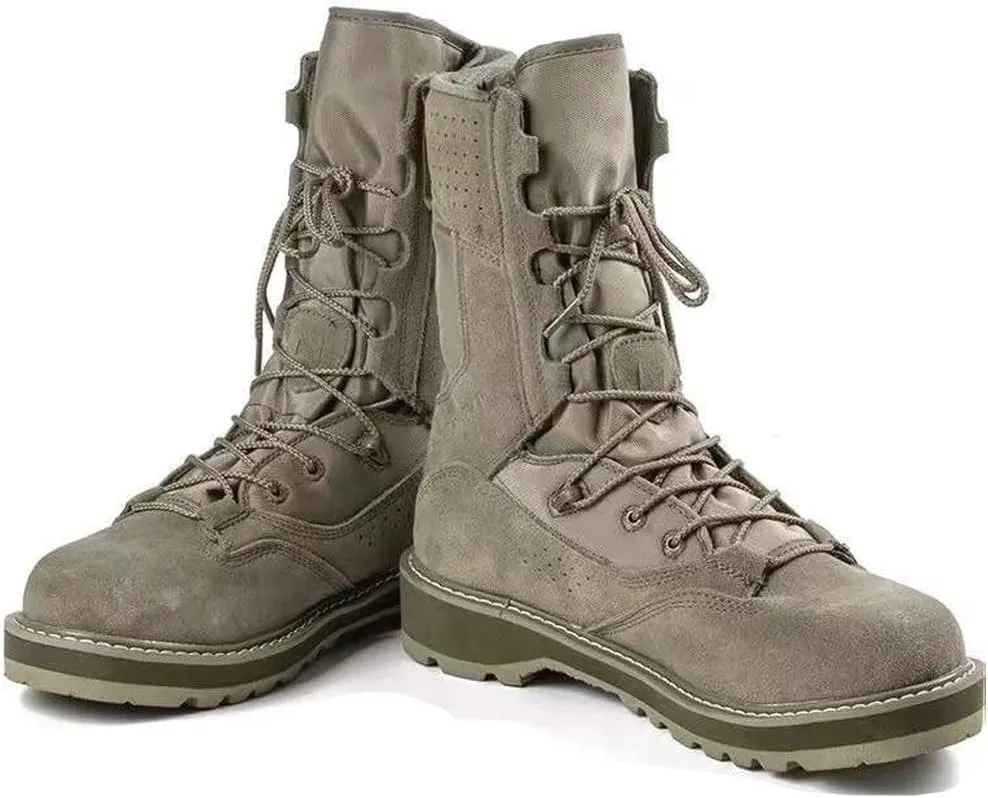Mens 8 inch Tactical Military Combat Swat Desert Boots Hiking BootsTrekking Backpacking Outdoor Work Boots-ZD04