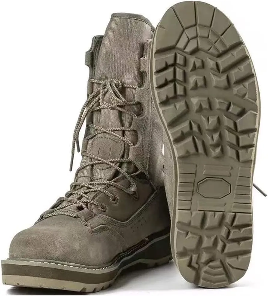 Mens 8 inch Tactical Military Combat Swat Desert Boots Hiking BootsTrekking Backpacking Outdoor Work Boots-ZD04