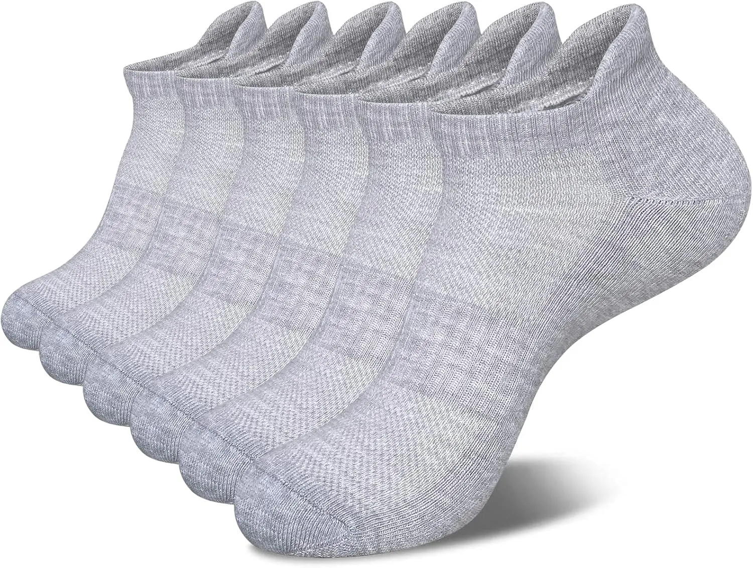 Men's Ankle Socks Athletic Tab Running Low Cut (6 Pairs)