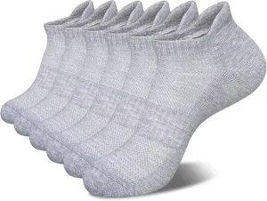 Men's Ankle Socks Athletic Tab Running Low Cut (6 Pairs)